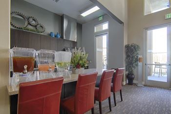 Clubhouse with coffee bar and kitchen